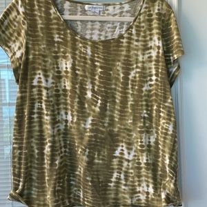 Liz Claiborne green/white jersey